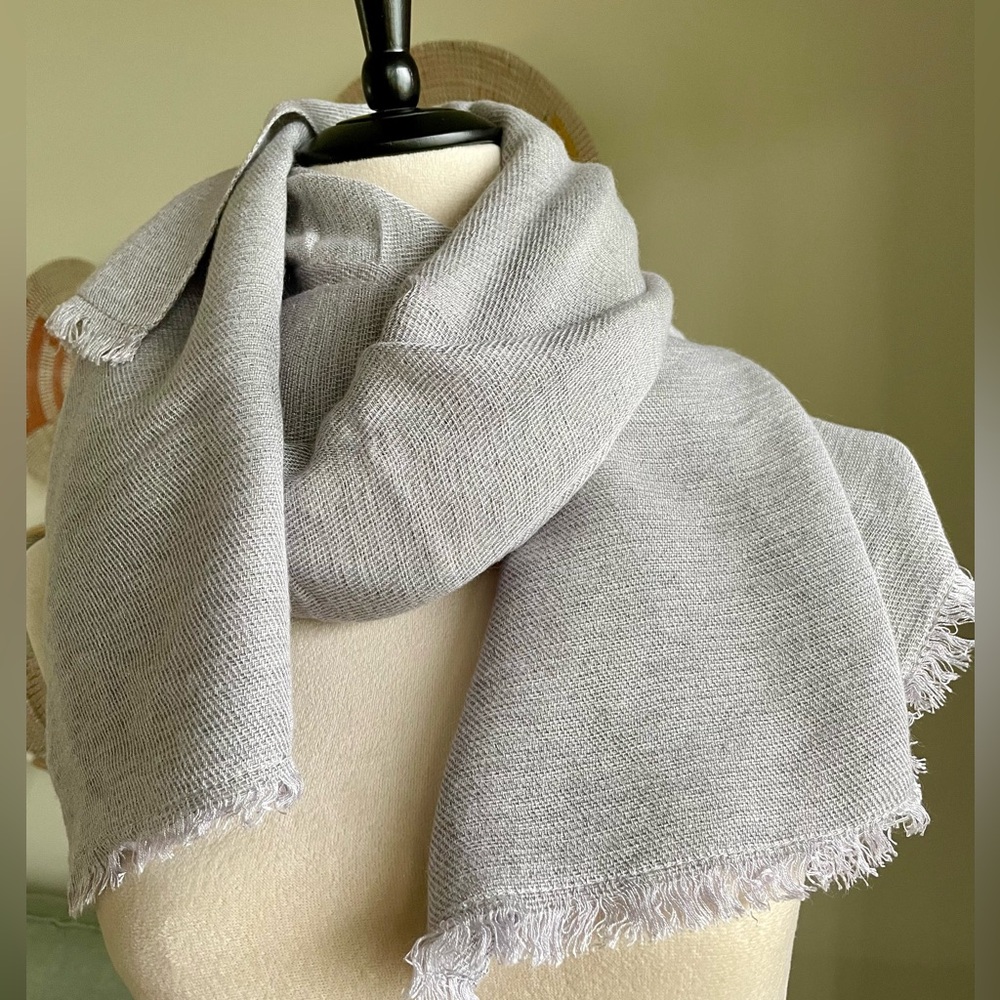 H&M Light Blue/Gray Scarf